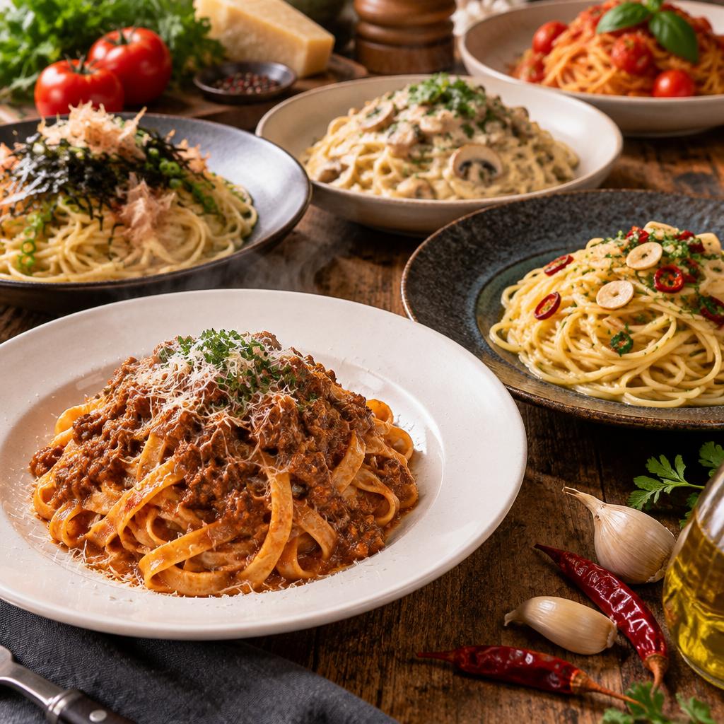 20種類以上のパスタで、選ぶ楽しさまで満喫